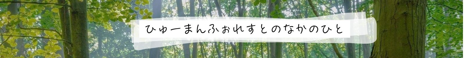 ひゅーまんふぉれすとのなかのひと